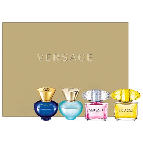 versace mini deluxe perfume set|Versace mini perfume set women.